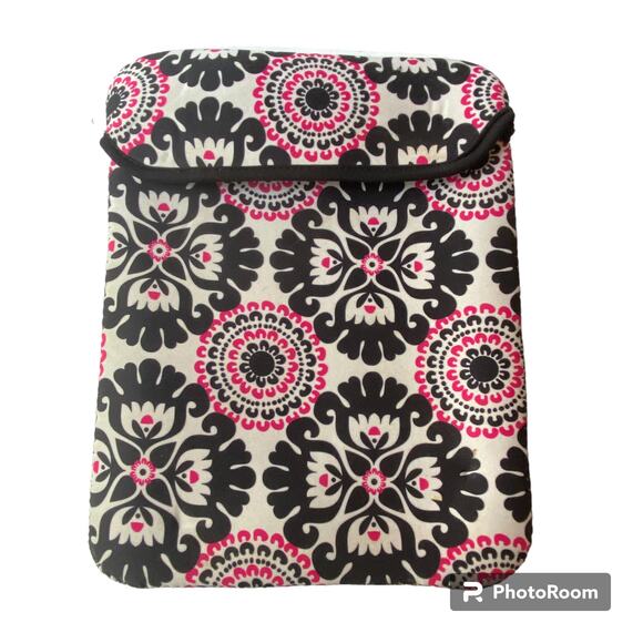 Thirty One Tote A Tablet Sleeve Case Pink Pop Print 8 x 10 Soft Pocket - Picture 1 of 10